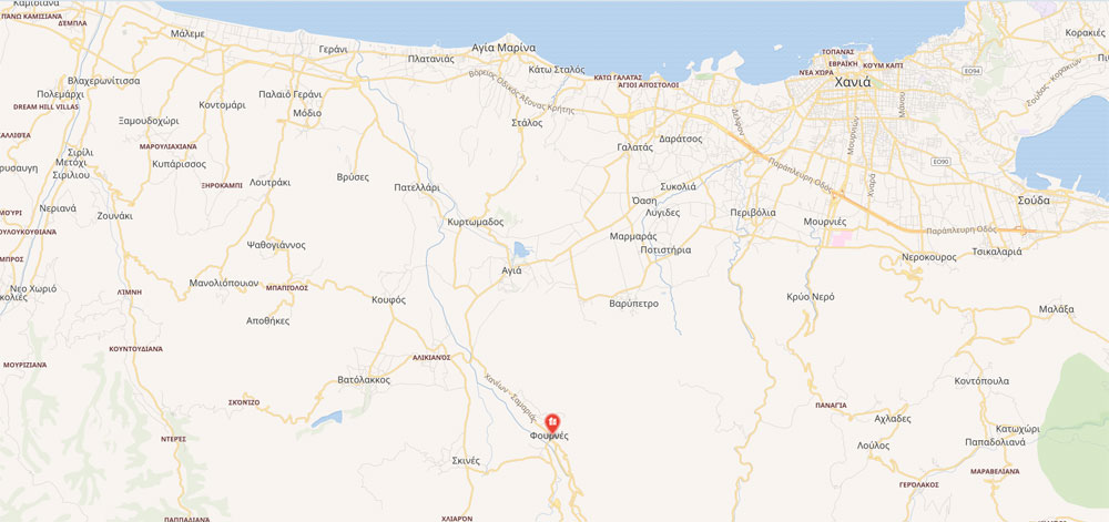 Χάρτης Φουρνε Χανίων